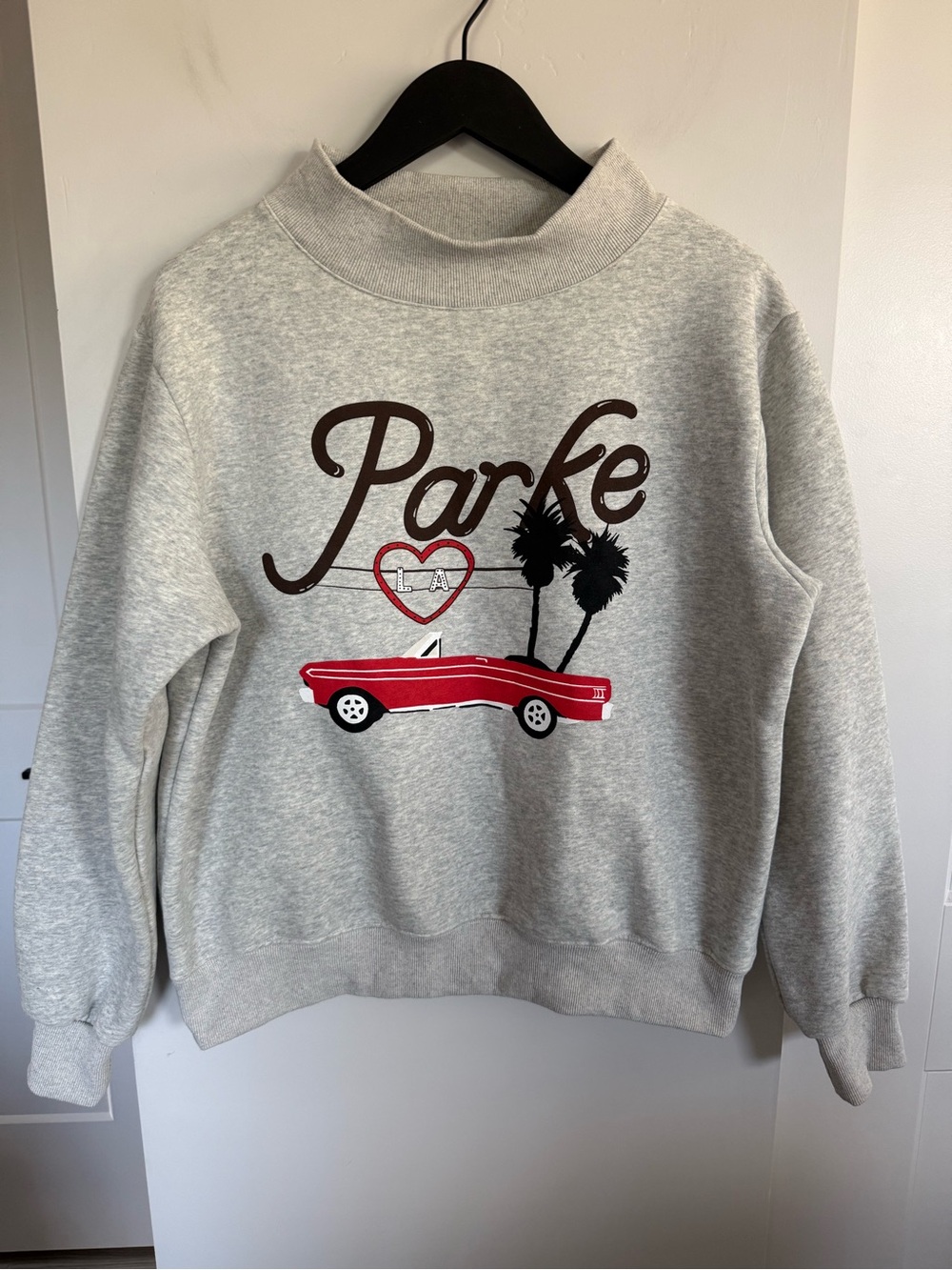 PARKE Fleece Los Angeles Graphic Mockneck Size S/M